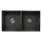 Nantucket Sinks Double Bowl Farmhouse Fireclay Sink with Concrete Finish FCFS3318D-Concrete - alternate 6